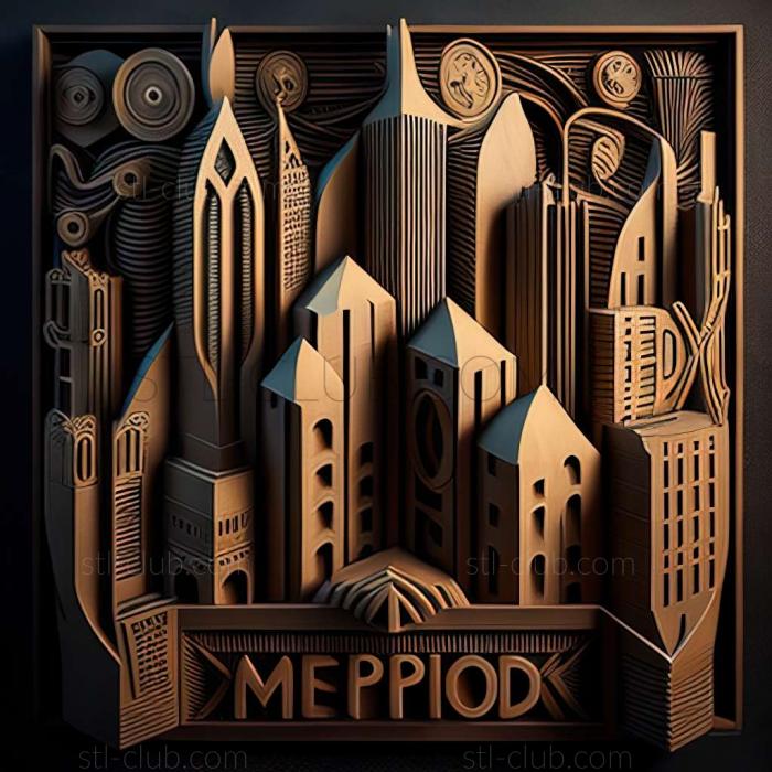 3D model metropolis (STL)